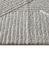 Decor Studio Luna Stripe Skid-Resistant Bath Rug, 20" x 30"