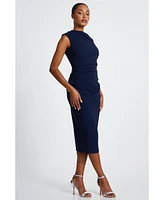 Quiz Women's Bengaline High Neck Midi Dress