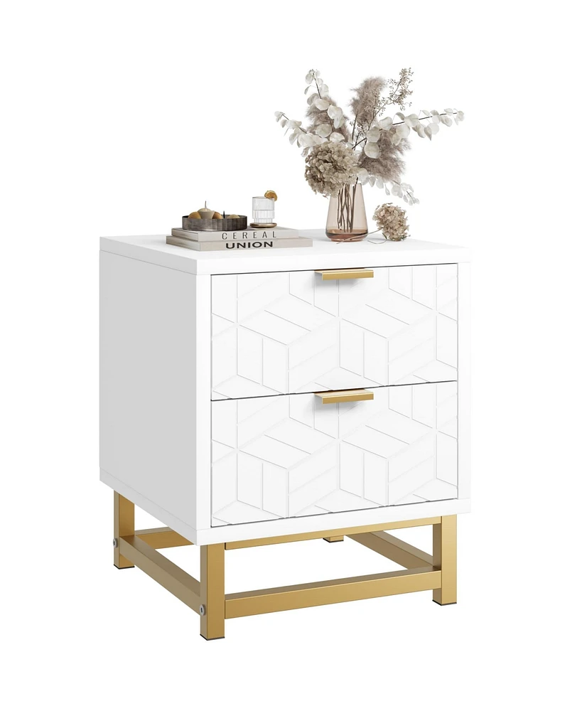 gaomon Dresser for Bedroom, Small 2 Drawer Dresser for Bedroom, for Bedroom