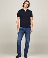 Tommy Hilfiger Men's Slim Fit Short Sleeve Quarter-Zip Polo Shirt