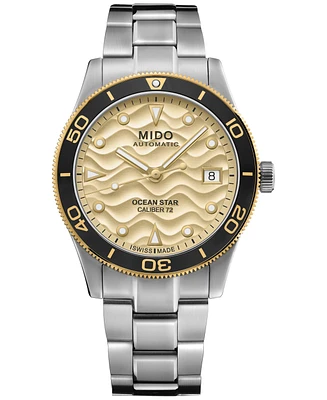 Mido Men's Swiss Automatic Ocean Star Captain Stainless Steel Bracelet Watch 39mm