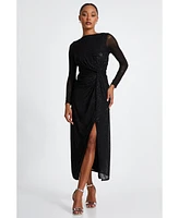 Quiz Women's Knot Front Maxi Dress