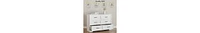 gaomon Dresser For Bedroom With 6 Drawers, Wood Drawer Dresser Chest Of Drawers For Closet, Living Room, Hallway, Nursery, Kids Bedroom(White)
