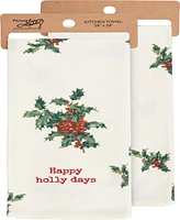 Primitives by Kathy Holly Days Kitchen Towel