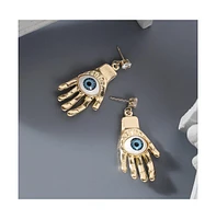 Sohi Women's The Hamsa Drop Earrings