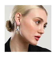 Sohi Women's The Hamsa Drop Earrings