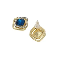 Sohi Women's The Midnight Loop Stud Earrings