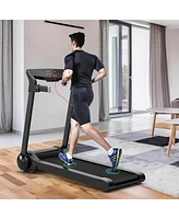 Hongge 3HP Electric Folding Treadmill with Bluetooth Speaker-Silver