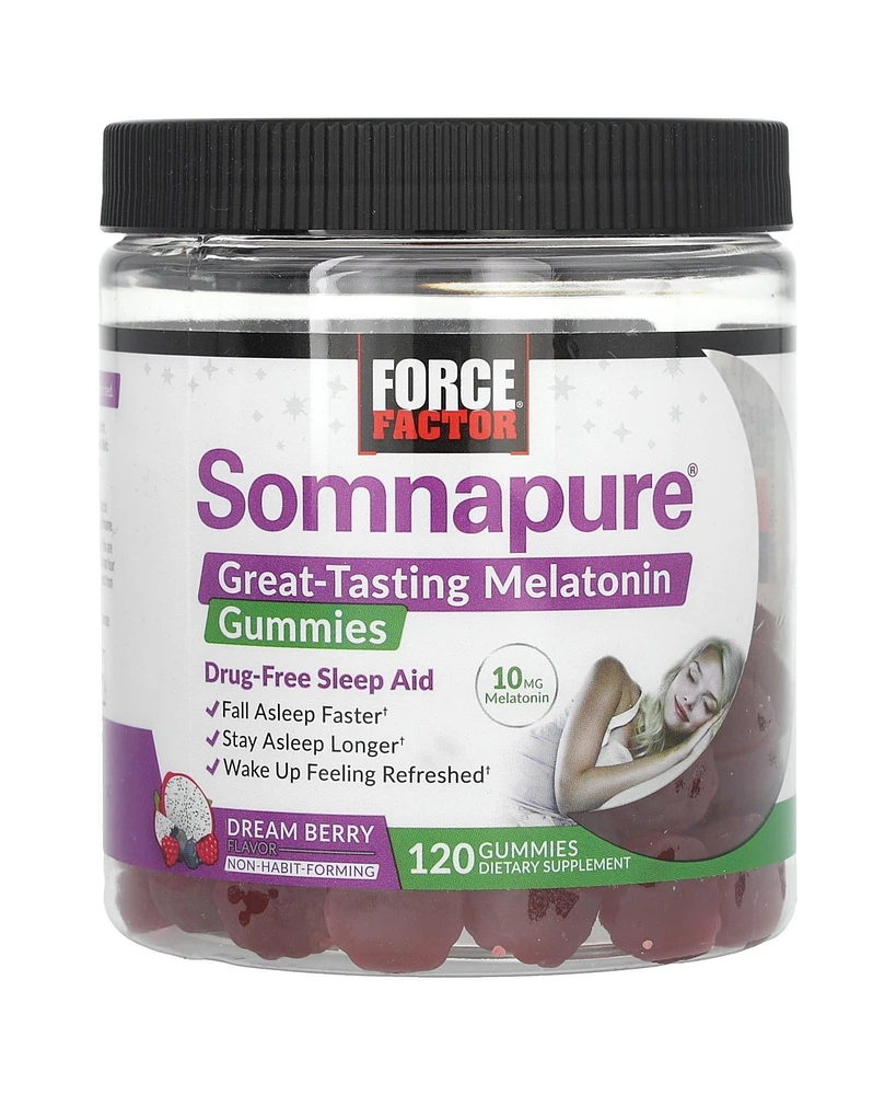 Force Factor Somnapure Gummies Melatonin Dream Berry 10 mg