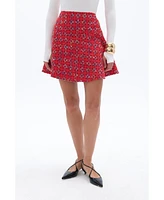 Nocturne Women's Tweed Mini Skirt