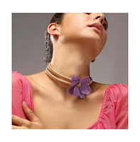 Sohi Women's The Poppy Choker Necklace
