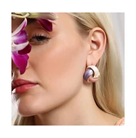 Sohi Women's The Overlap Stud Earrings