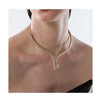 Sohi Women's The Serpent Torque Necklace