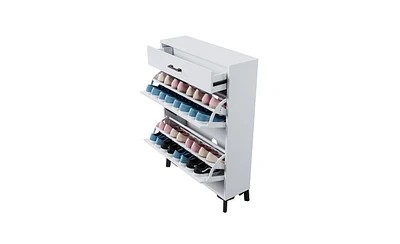 Slickblue Shoe Storage Cabinet for Entryway Organization and Space-Saving Solutions