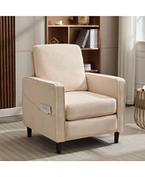 Boyel Living Accent Chair Modern Linen Fabric Armchair for Room Sofa