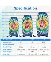 Hongge 33-Inch Lightweight Boogie Board with Eps Core, Xpe Deck, and Hdpe Bottom
