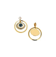 Sohi Women's The Evil-Eye Loop Drop Earrings