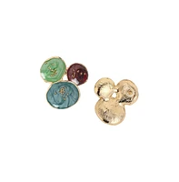 Sohi Women's The Medium Lilypad Stud Earrings