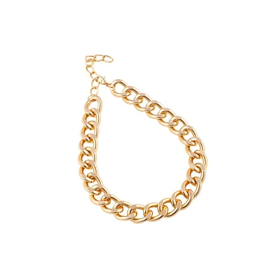 Sohi Women's The Medium Chunky Link Chain Necklace