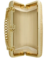 Lauren Ralph Lauren Croc-Embossed Leather Mini Franki Clutch