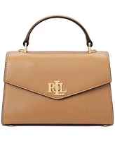 Lauren Ralph Leather Small Farrah Satchel