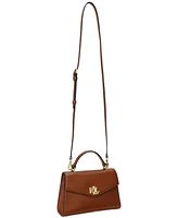 Lauren Ralph Leather Small Farrah Satchel