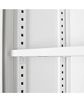 Slickblue Metal Storage Cabinet with Locking Doors and Adjustable Shelf – Folding Filing Locker for Home, Office, School, Garage
