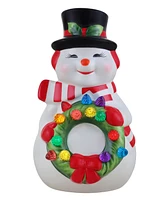 Mr. Christmas 9" Nostalgic Snowman Ceramic Figure