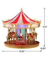 Mr. Christmas 12" Animated Crystal Very Merry Carousel