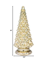 Mr. Christmas 16" Mercury Glass Tree with Twinkling Lights