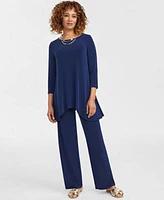 Jm Collection Womens Knit Swing Top Pull On Pants Exclusively At Macys