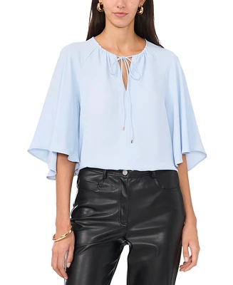 Vince Camuto Women's Split-Neck 3/4-Angel-Sleeve Blouse
