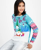 Hooked Up by Iot Juniors' Gnomes Singing Christmas Sweater