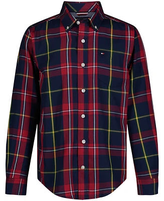 Tommy Hilfiger Toddler and Little Boys Alps Yarn Dyed Long Sleeve Plaid Shirt