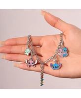 Disney Stitch Interchangeable Diy Charm Necklace Set - Giftable Ohana, Angel, Stitch, Scrump