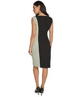 Calvin Klein Petite Colorblocked Sheath Dress