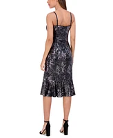 Siena Women's Sequined Fit & Flare Dress