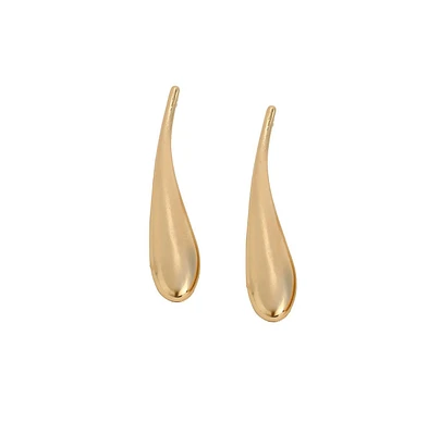 Sohi Women's The Elongated Drip Drop Earrings