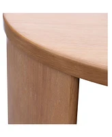 Ink+Ivy 36" Wood Skye Wide Round Coffee Table with Shelf