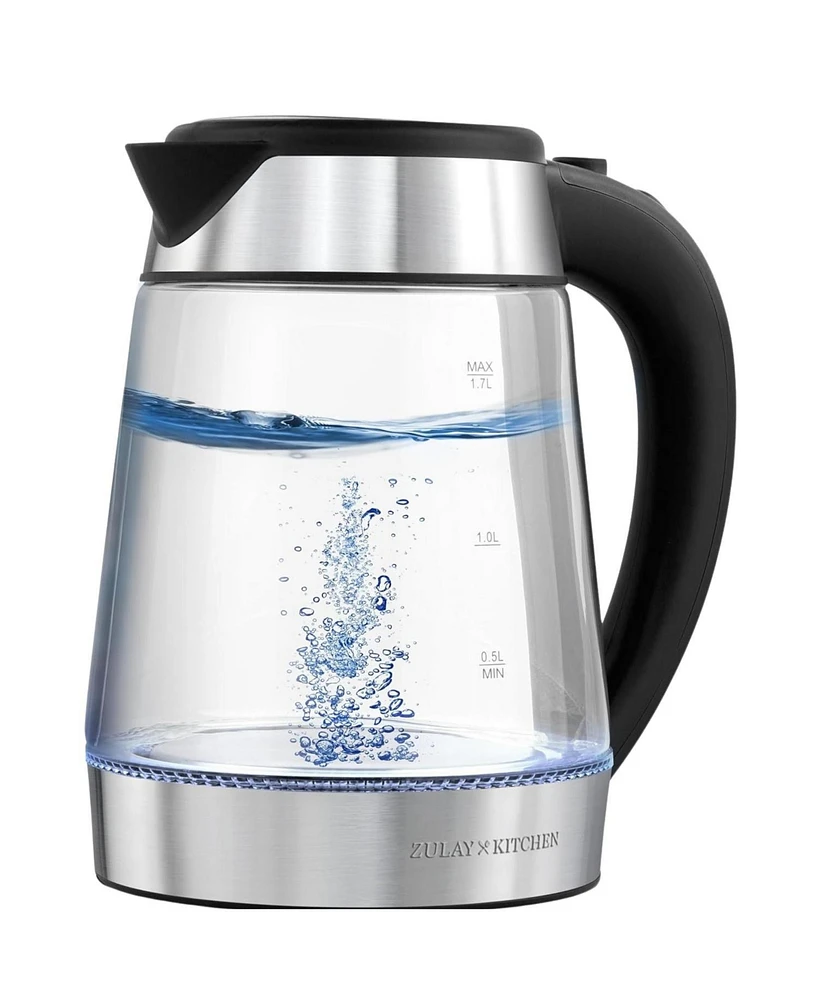 Zulay Kitchen Fast-Boiling Electric Kettle - 1.7L Hot Water Kettle 1500W With Auto Shut-Off