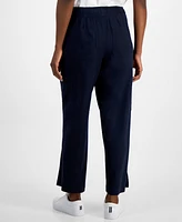 Nautica Jeans Women's Wide-Leg Drawstring Cargo Pants