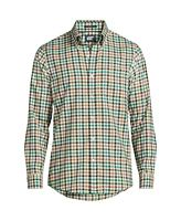 Lands' End Big & Tall Tailored Fit No Iron Twill Long Sleeve Shirt
