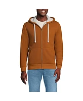 Lands' End Men's High Pile Lined Waffle Full Zip Hoodie