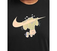 Nike Men's Dri-fit Short Sleeve Crewneck Logo Graphic Fitness T-Shirt