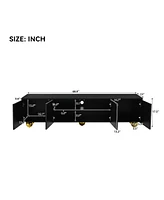 Slickblue Modern Tv Stand for TVs Up to 75 Inches, Stylish Storage Solution for Living Room