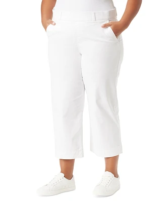 Gloria Vanderbilt Plus Shape Effect Wide-Leg Cropped Pants