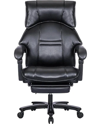 Boyel Living Ergonomic Pu Leather Adjustable Lumbar Support Executive Office Chair 500lbs