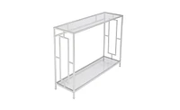 Slickblue Toughened Glass Panel Console Table