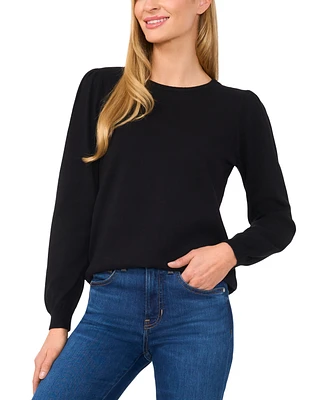 CeCe Women's Crewneck Long-Sleeve Sweater