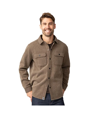 Free Country Men's Fleece Twill Snap Front Shirt